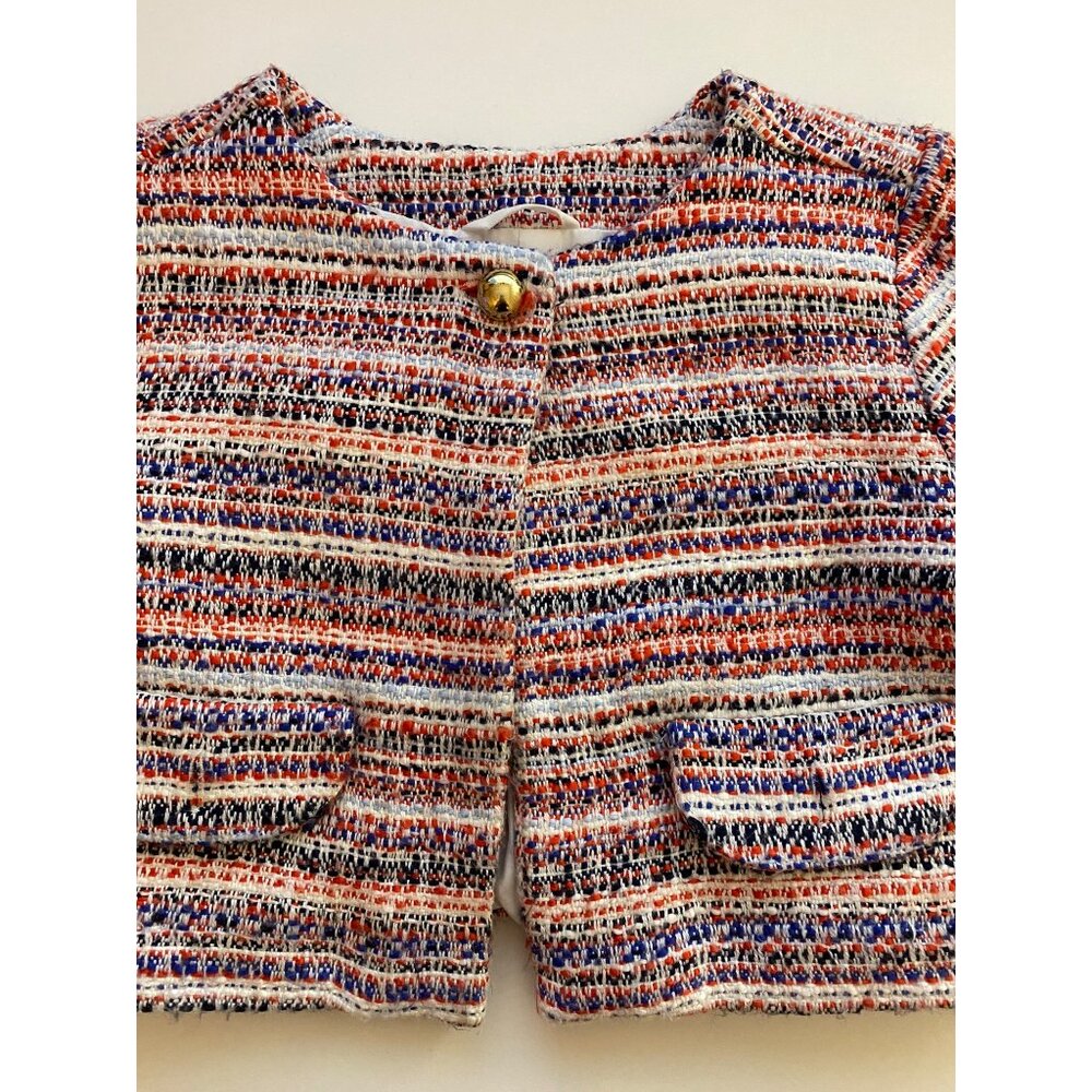 Janie and Jack Blazer Toddler Girls 3T Multicolor Tweed Fully-Lined Fall Classic